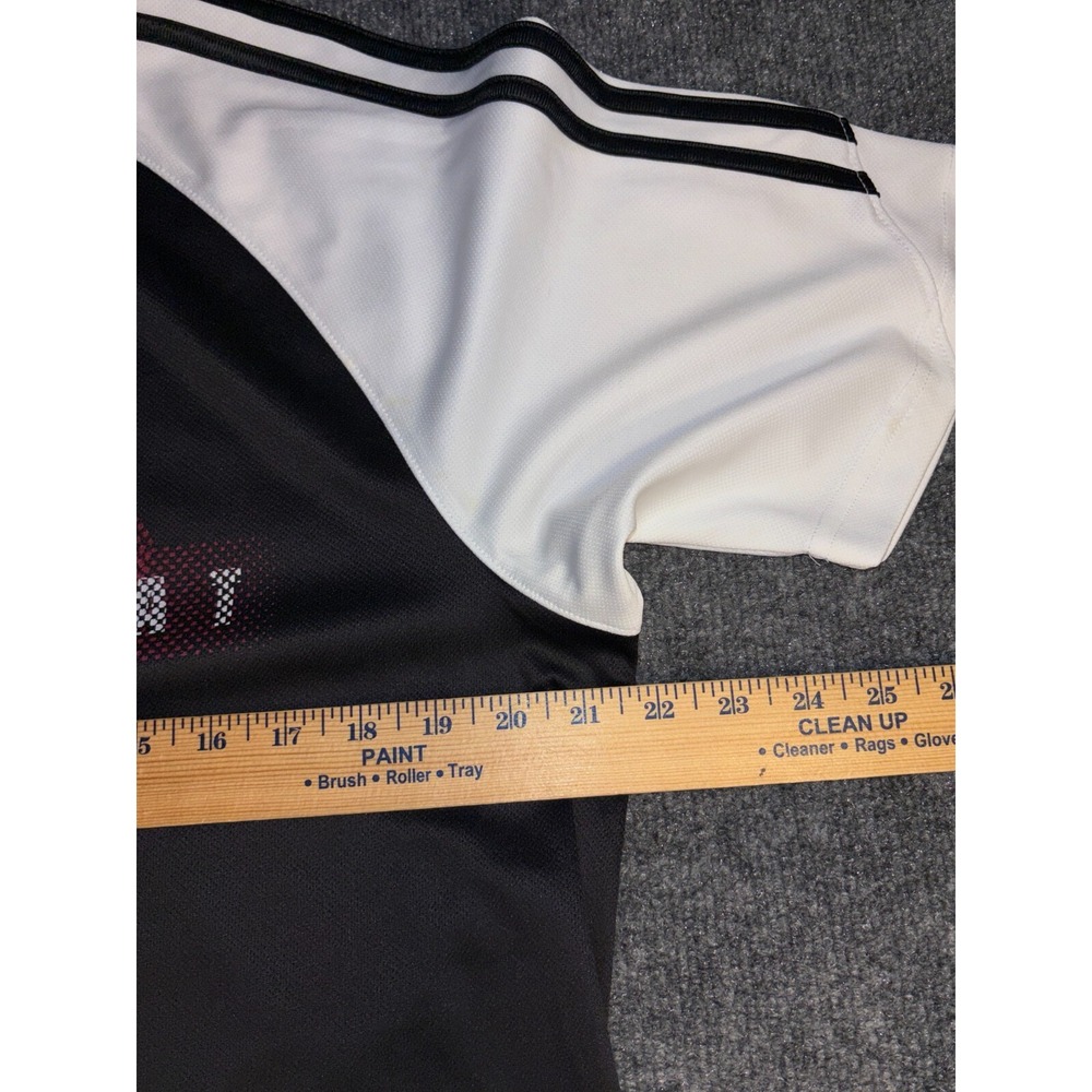 Miami Heat Adidas Jersey Basketball Mens Small‎ Black White Mesh Crew Neck Logo - Picture 6 of 6